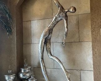 Lam Lee sculpture (2) 4ft tall $550