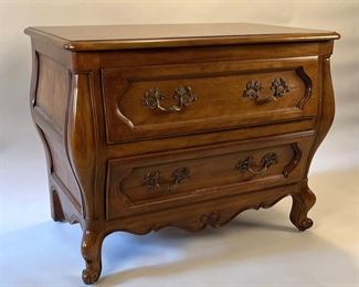 Baker French Provincial Louis XV Bombe Chest Of Drawers, Circa 1990