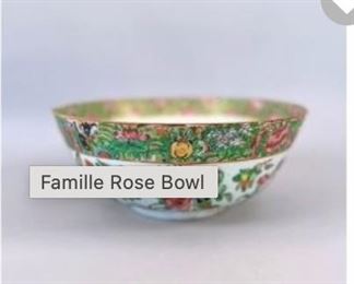 Famille Rose Bowl 