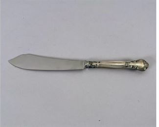 Gotham Sterling Ice Cream Serving Knife With Stainless Blade Chantilly Pattern