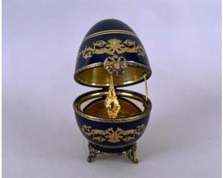 Porcelain Egg Decorated In The Style Of A Faberge Egg For The Paris, Las Vegas Grand Opening, 1999