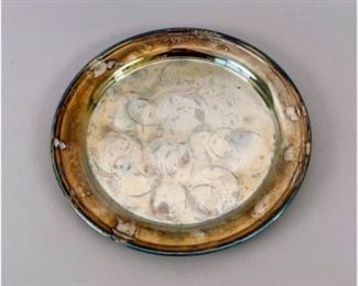 Tiffany Silver Plated Commemorative Plate For New Years 1992 The Mirage