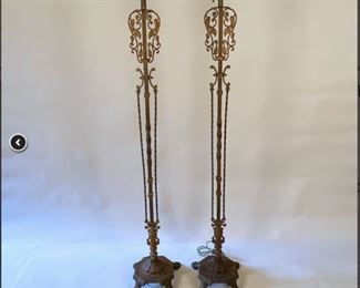 Pair Of Deco Style Floor Lamps