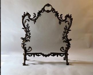Baroque Style Bronze Fire Screen