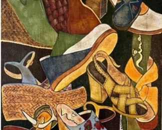 Collage Of Shoes: Nina Footwear, Signed E Nelson