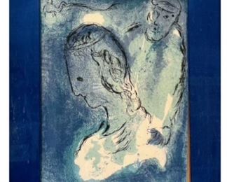 Marc Chagall (French/Russian, 1887-1985): Abraham And Sarah, 1956, From The Bible