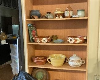 Lots of handmade pottery