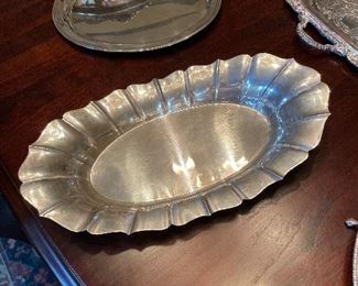 Gorgeous sterling bread tray