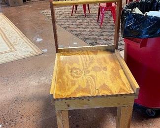 Rolling cart with bar