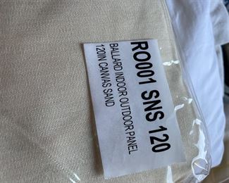 Many packages of these brand new outdoor curtain panels