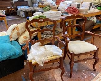 Pair arm chairs. Very sturdy.