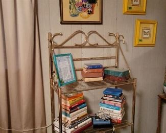 Brass Shelf, Books and Artwork
