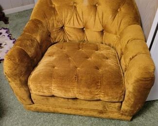 Mid-Century Modern Upholstered Rocker
