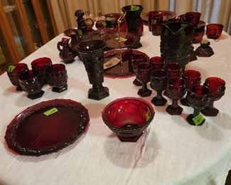 Ruby Red Glassware