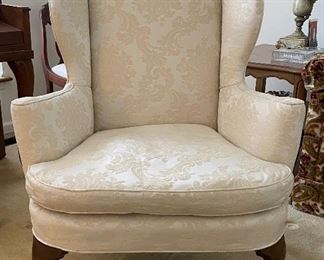 Antique Wing Back Chair with Pad Feet. Measures 33" W x 32" D x 42" H. Photo 1 of 3. 