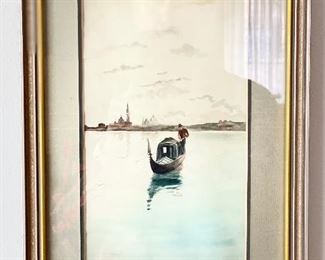 Vintage Watercolor Signed By Artist. Measures 5.25" W x 11.5" H Unframed. Photo 1 of 2. 