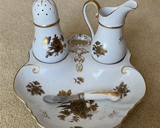 Andrea Hand-Painted Porcelain Cruet / Serving Dish. Photo 1 of 2. 