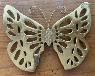 Brass Butterfly Hot Plate. 