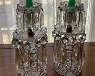 Pair of Crystal Candelabras. Photo 1 of 3. 