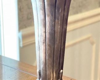 Sterling Silver Trumpet Vase. Photo 1 of 2.