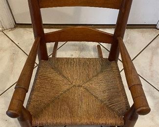 Vintage Child's Rush Seat Rocker. Photo 2 of 3. 