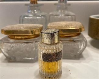 14K Gold Topped Jars & Perfume Bottles. Photo 2 of 2. 