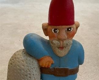 Carved Wood Gnome Figurine. 