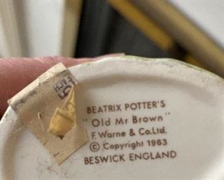 Sample of Royal Doulton Beatrix Potter & Bunnykins. Photo 7 of 12. 