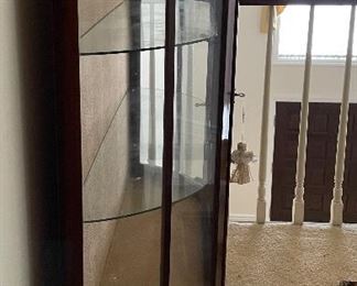 Antique Demi-Lune Display Case. Measures 34" W x 12" D x 35" H. Photo 2 of 2.