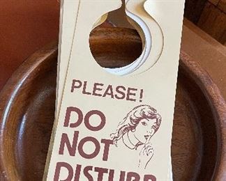 Rodeway Inn "Do Not Disturb" Door Signs. 