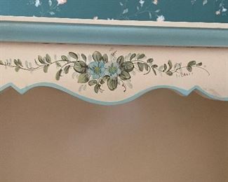 Vintage Hand-Painted Bookcase - 2 Available. Each Measures 28" W x 20" D x 65" H. Photo 2 of 2. 