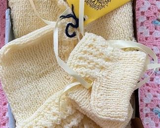 Brand New Hand-Knit Baby Clothes. 