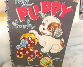My Puppy Book Vintage Book. 
