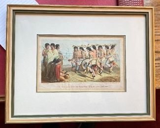 Antique Hand-Colored "You-Pel-Lay" (Green Corn Dance of The Jemez Indians) Lithograph. Photo 1 of 2.