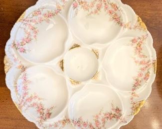 Set of 12 Theodore Haviland Limoges Oyster Plates.  Photo 1 of 2. 