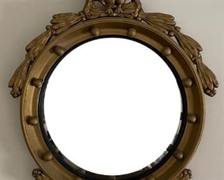 Federal-Style Convex Mirror. Measures 19" W x 25" H. Photo 1 of 2. 
