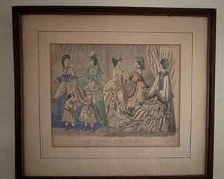 Antique Hand-Colored Victorian Women Etchings - 5 Available. Photo 1 of 5. 