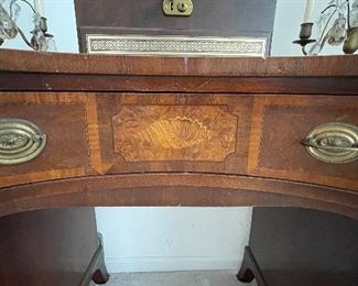 Vintage Kidney Shaped Writing Desk / Vanity. Photo 2 of 4.