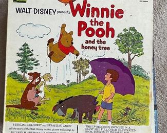 Walt Disney Present Winnie the Pooh And The Honey Tree Vinyl Record.