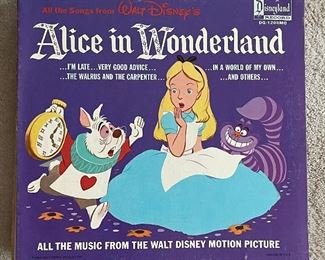 Alice In Wonderland Vinyl Record. 