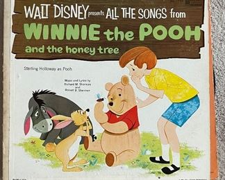 Walt Disney Presents All The Songs From Winnie The Pooh And The Honey Tree Vinyl Record. 
