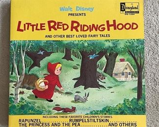 Walt Disney Presents Little Red Riding Hood & Other Best Loved Fairy Tales Vinyl Record. 
