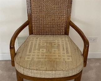 Set of 6 Cane Back Dining Chairs - 2 Arm and 4 Side Chairs. Easily Updated with A Staple Gun & New Fabric. Ask Us About Resources. Photo 1 of 3. 