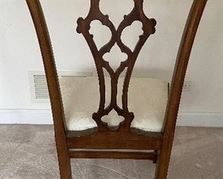 Set off of 8 Queen-Anne Style Dining Chairs. Photo 3 of 4. 