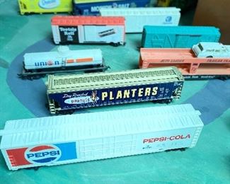 Vintage HO Model Trains - Pepsi-Cola, Planters Peanuts, Morton Salt, etc. Themes. 