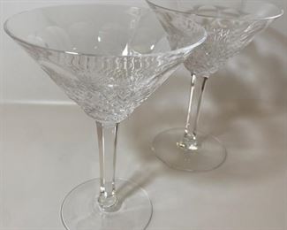 Crystal Martini Glass Pair
