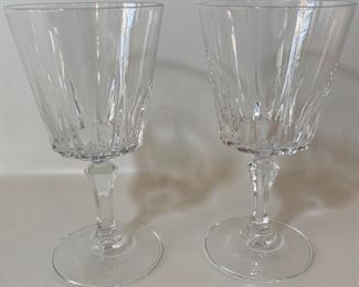 Cut Crystal Wine Goblets