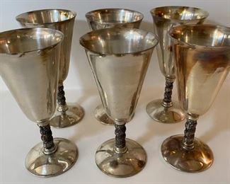 Bridalane Silver Goblets