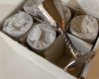 Bridalane Silver Goblets