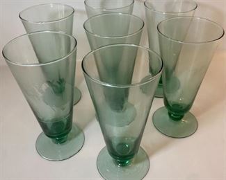 Mint Green Parfait Glasses